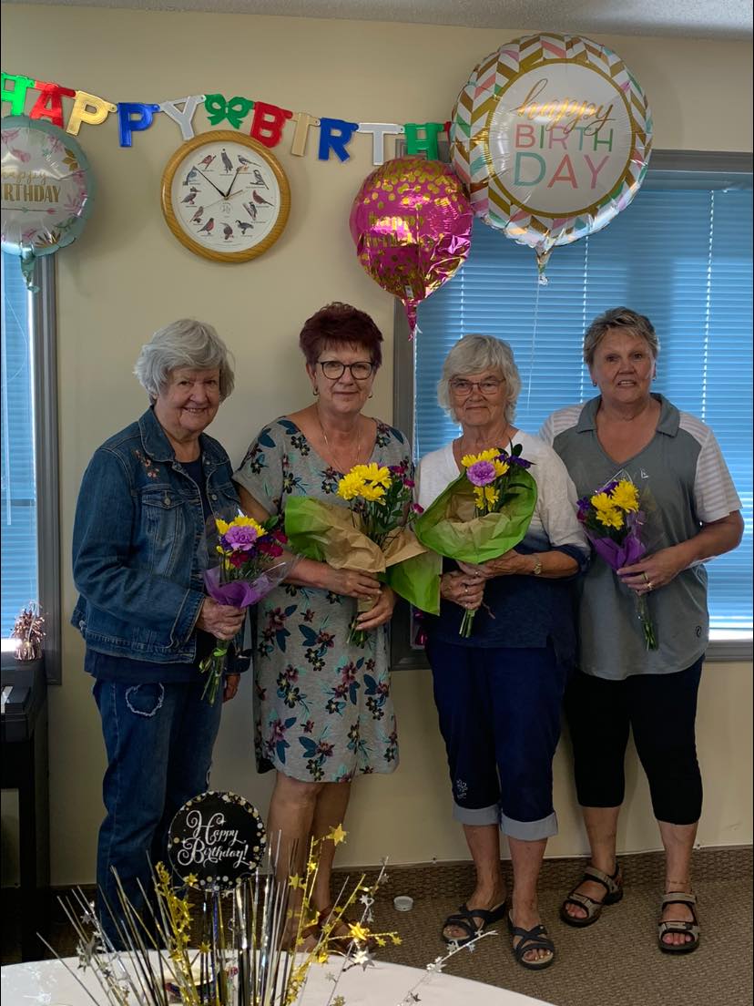 Seniors enjoying activities together